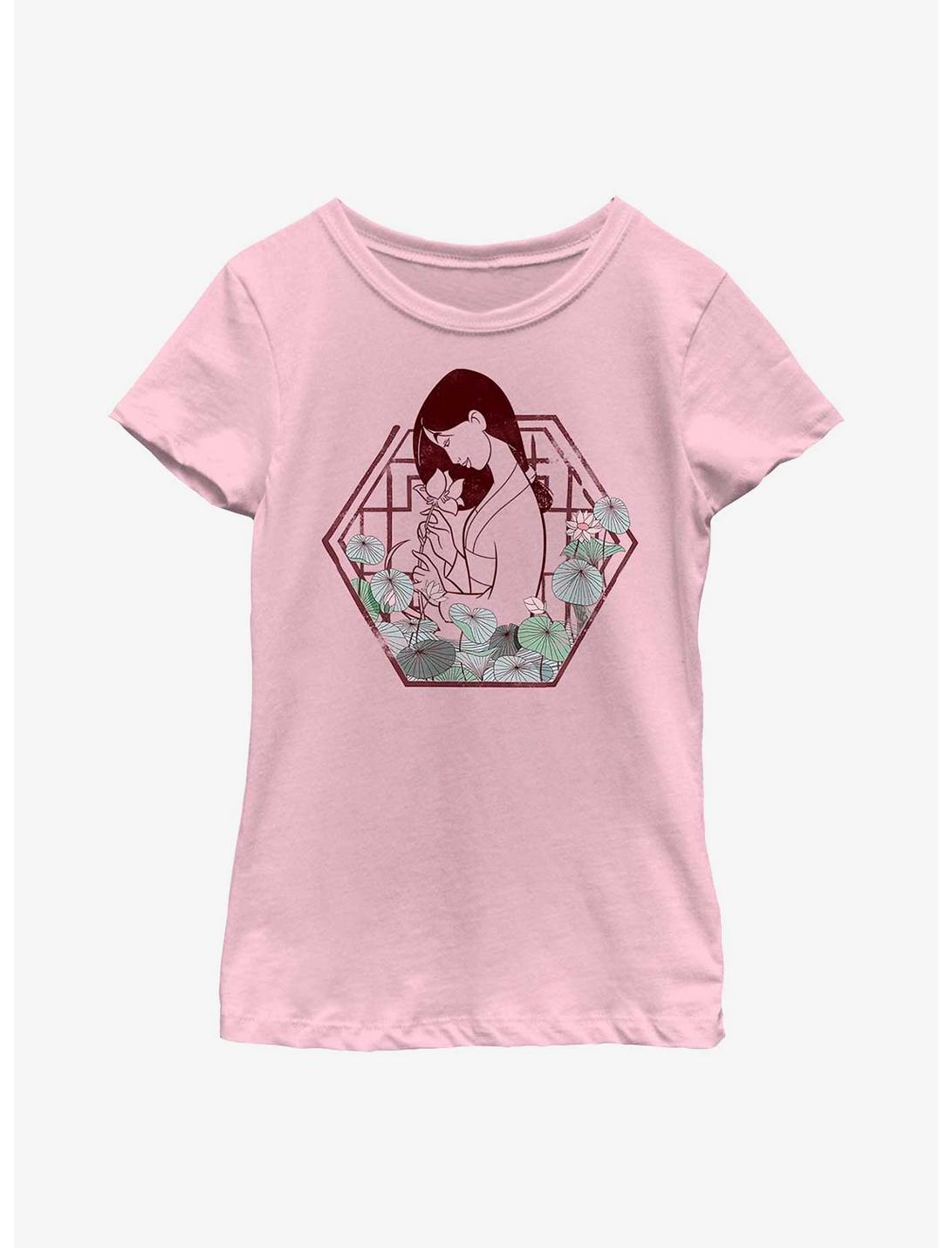 Disney Mulan Mulan Lotus Youth Girls T-Shirt, PINK, hi-res