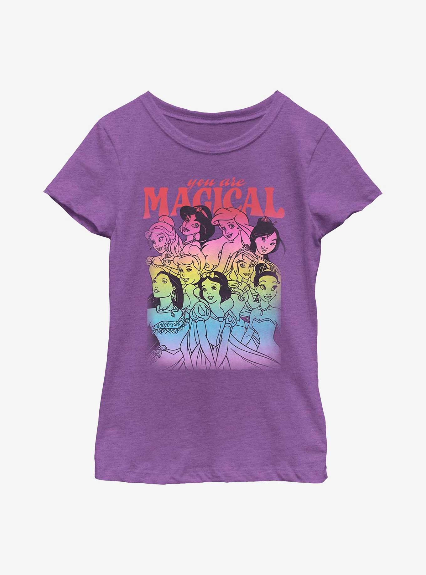 Disney Princesses You Are Magical Youth Girls T-Shirt, PURPLE BERRY, hi-res