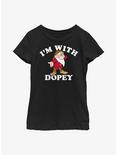 Disney Snow White & The Seven Dwarfs With Dopey Youth Girls T-Shirt, BLACK, hi-res