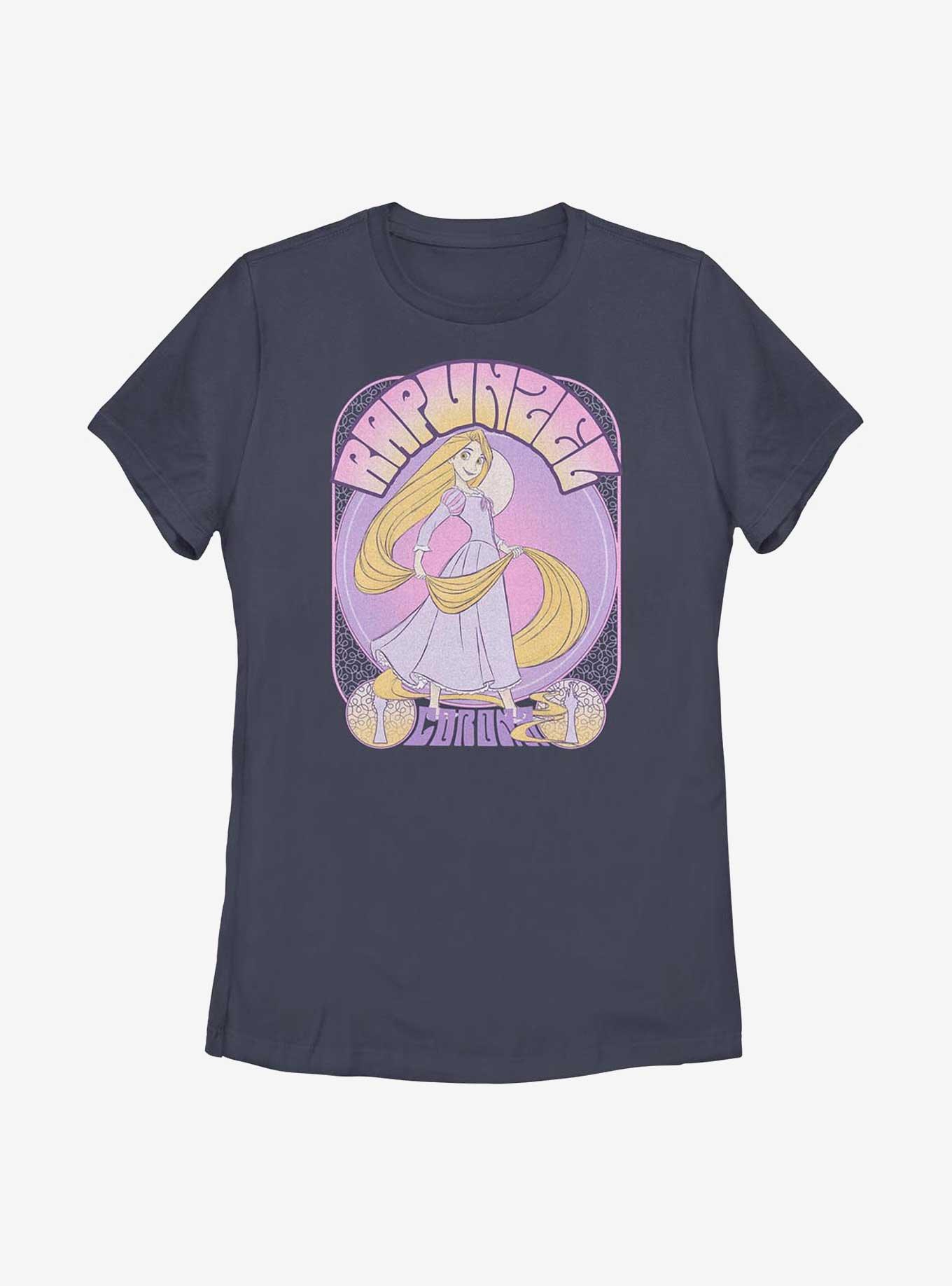 Disney Tangled Rapunzel Retro Womens T-Shirt, NAVY, hi-res