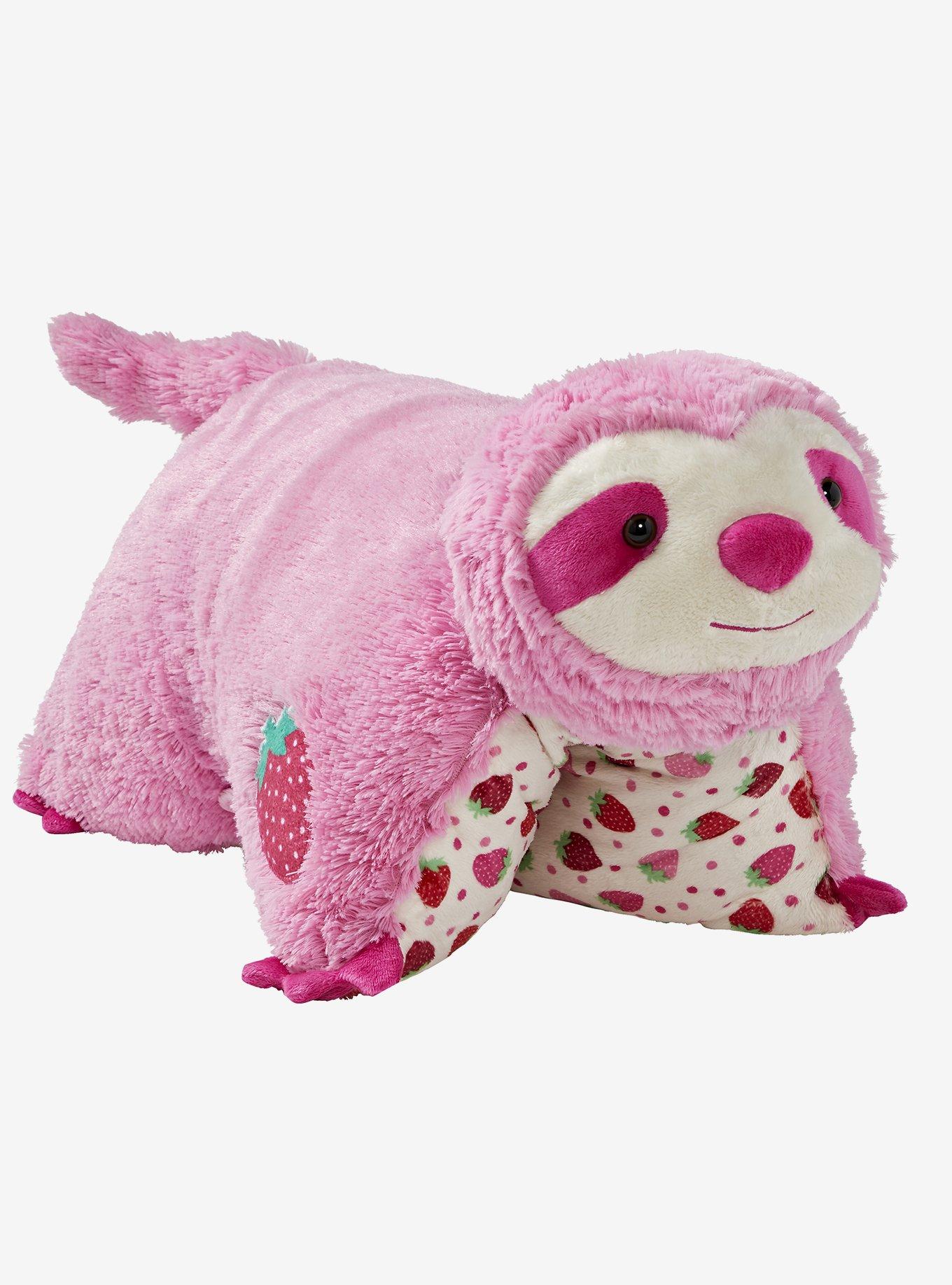 Sweet Scented Strawberry Sloth Pillow Pets Plush Toy, , hi-res