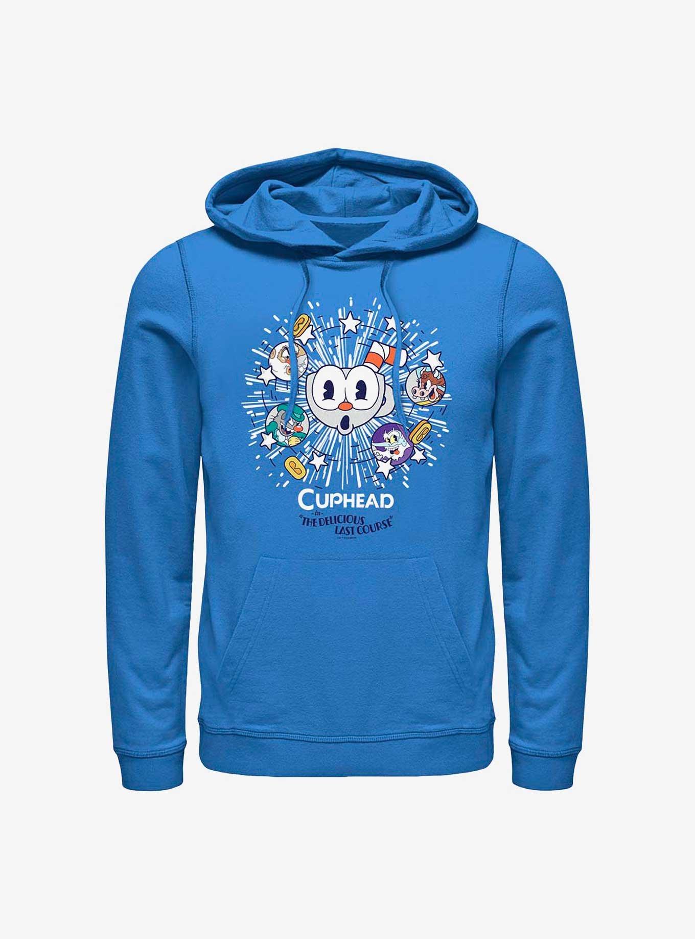 Cuphead: The Delicious Last Course Cup Explosion Hoodie, ROYAL, hi-res