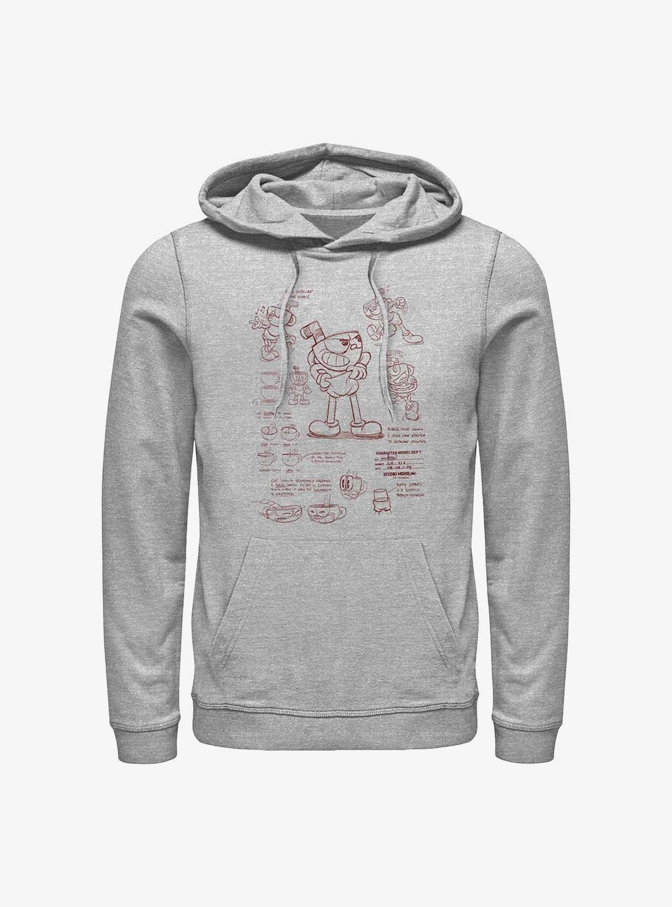 Cuphead: The Delicious Last Course Cuphead Sketch Hoodie, , hi-res