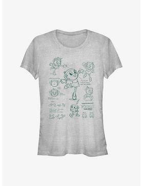 Cuphead: The Delicious Last Course Ms. Chalice Sketch Girls T-Shirt, , hi-res