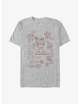 Cuphead: The Delicious Last Course Cuphead Sketch T-Shirt, , hi-res