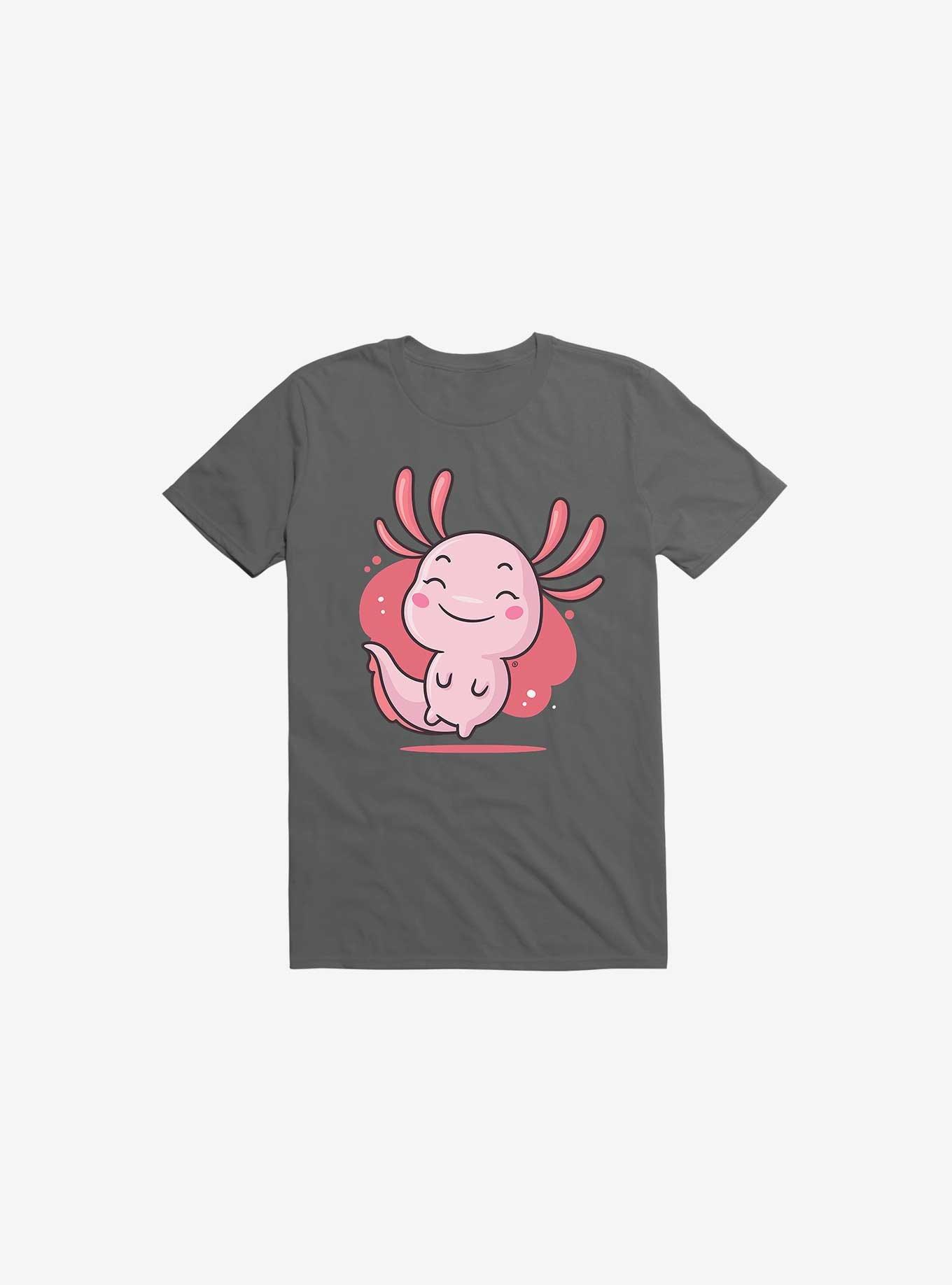Kawaii Axolotl T-Shirt, CHARCOAL, hi-res