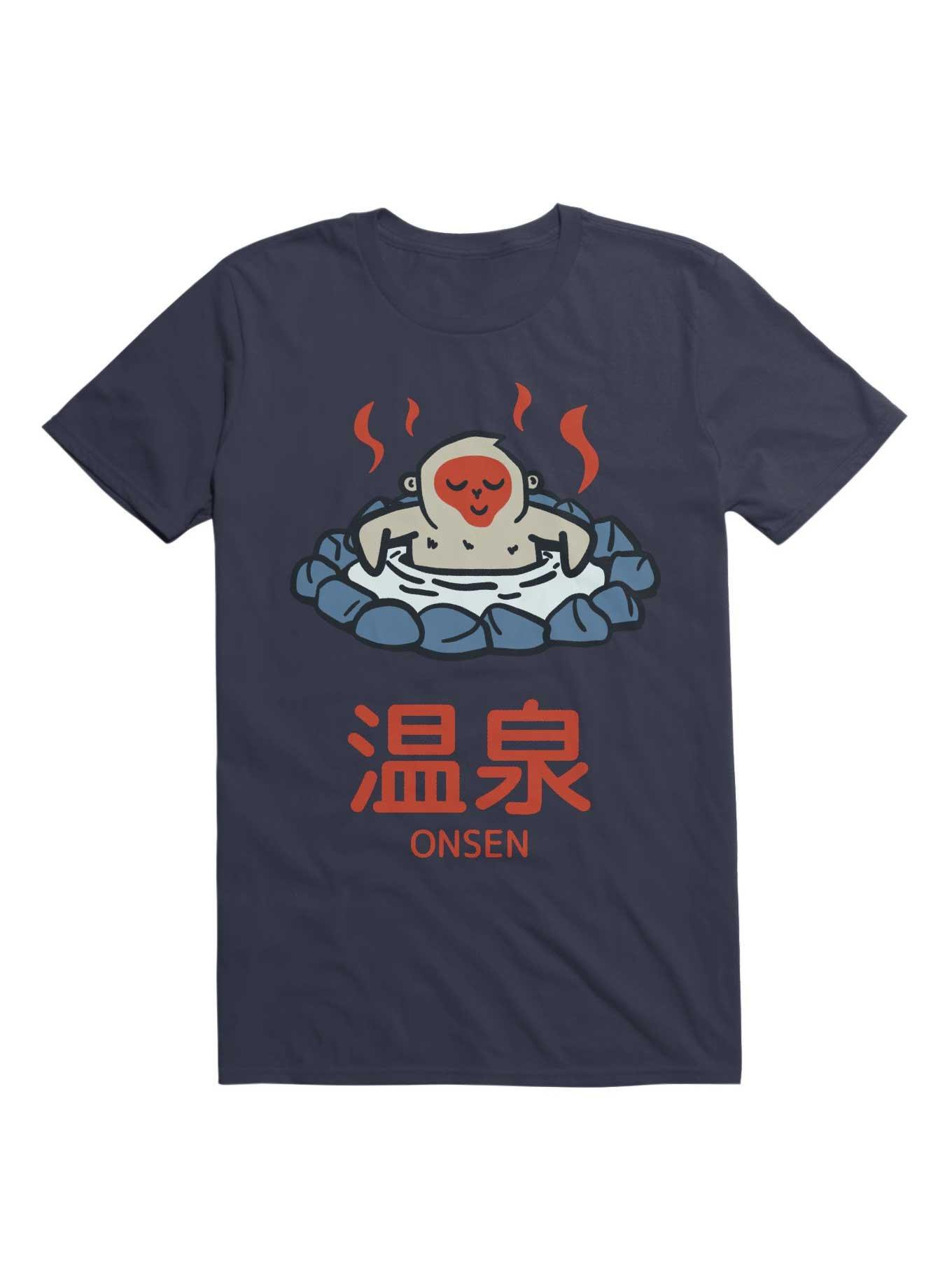 Kawaii Snow Monkey Relaxing In Onsen T-Shirt, , hi-res