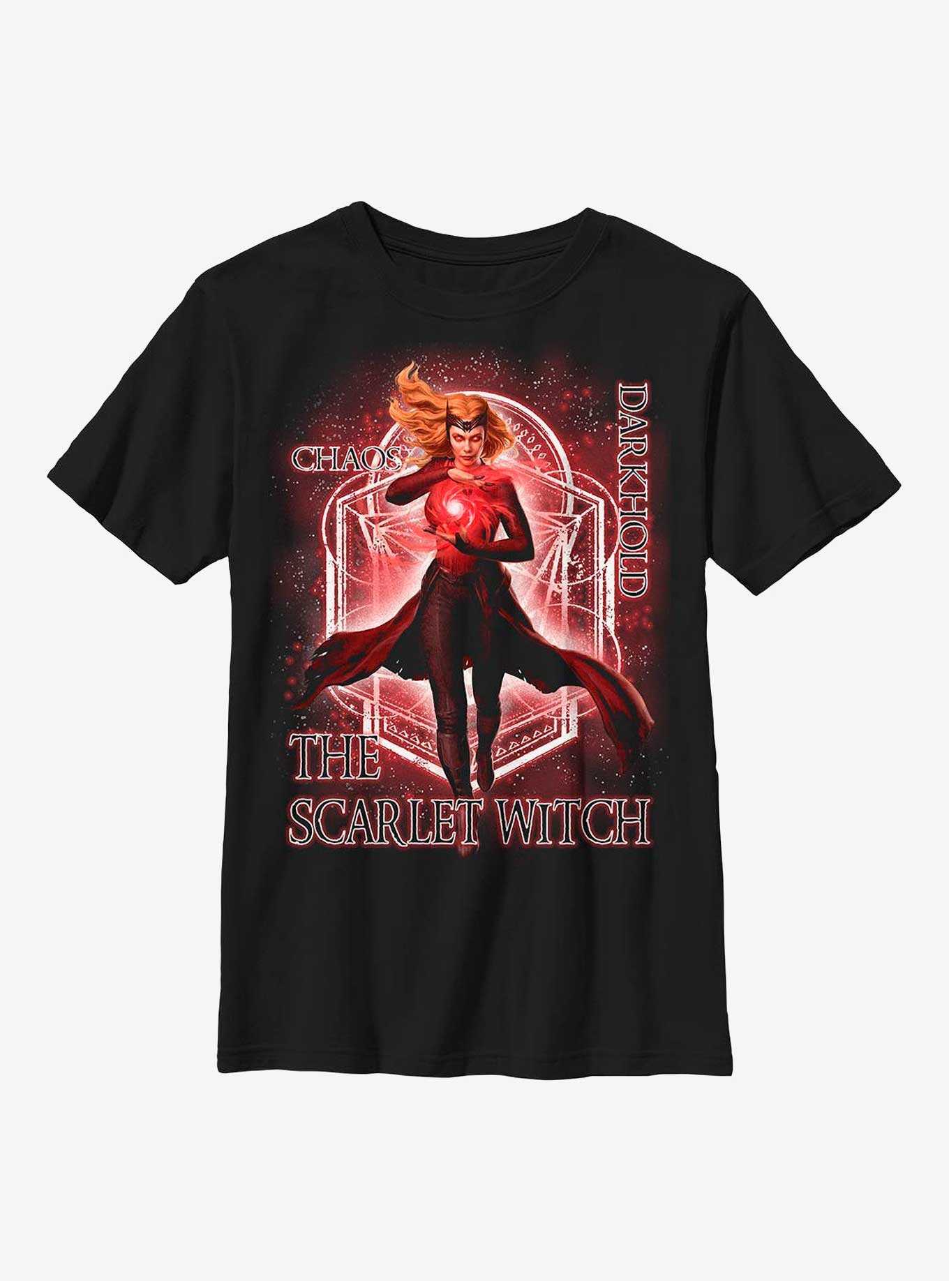 Marvel Doctor Strange In The Multiverse Of Madness The Scarlet Witch Chaos Youth T-Shirt, , hi-res
