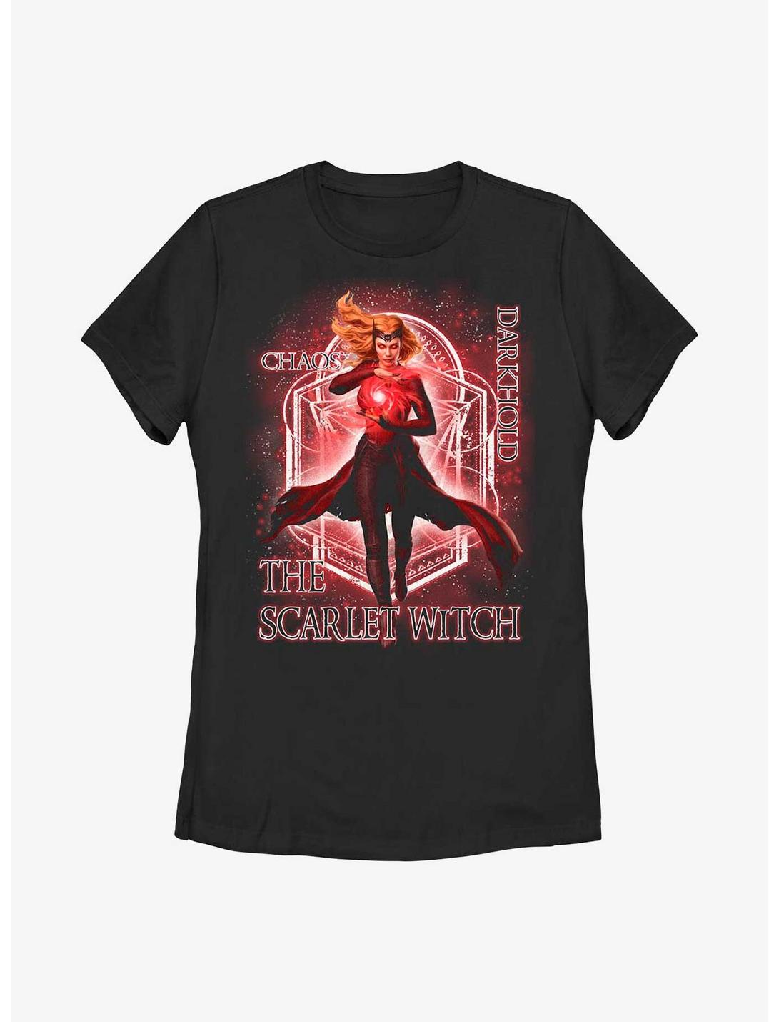 Marvel Doctor Strange In The Multiverse Of Madness The Scarlet Witch Chaos Womens T-Shirt, BLACK, hi-res