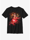 Marvel Doctor Strange In The Multiverse Of Madness The Scarlet Witch Dark Side Youth T-Shirt, BLACK, hi-res