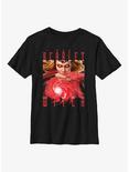 Marvel Doctor Strange In The Multiverse Of Madness The Scarlet Witch Book Of The Damned Youth T-Shirt, BLACK, hi-res