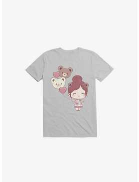 Kawaii Balloon Bear Love T-Shirt, , hi-res