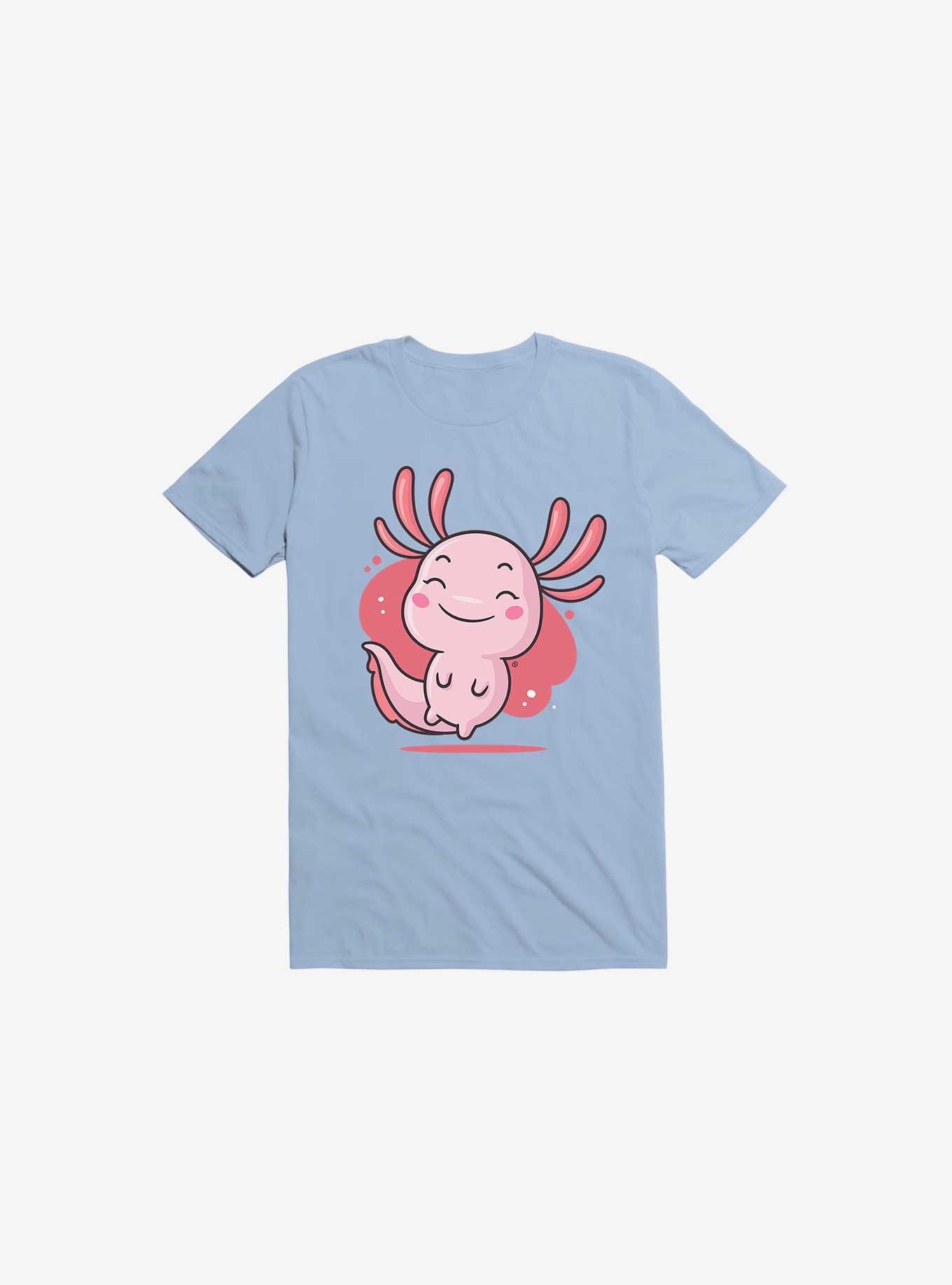 Kawaii Axolotl T-Shirt, LIGHT BLUE, hi-res