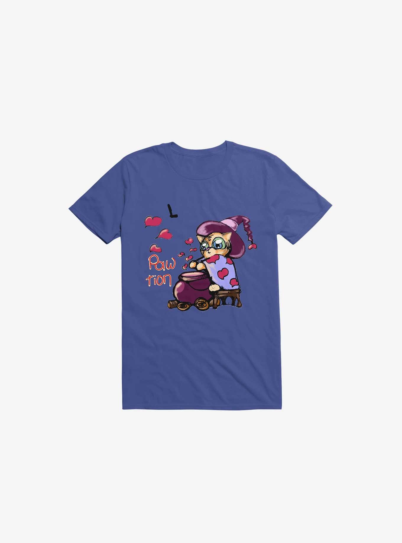 Kawaii The Cutest Cat Sorcerer T-Shirt, ROYAL, hi-res