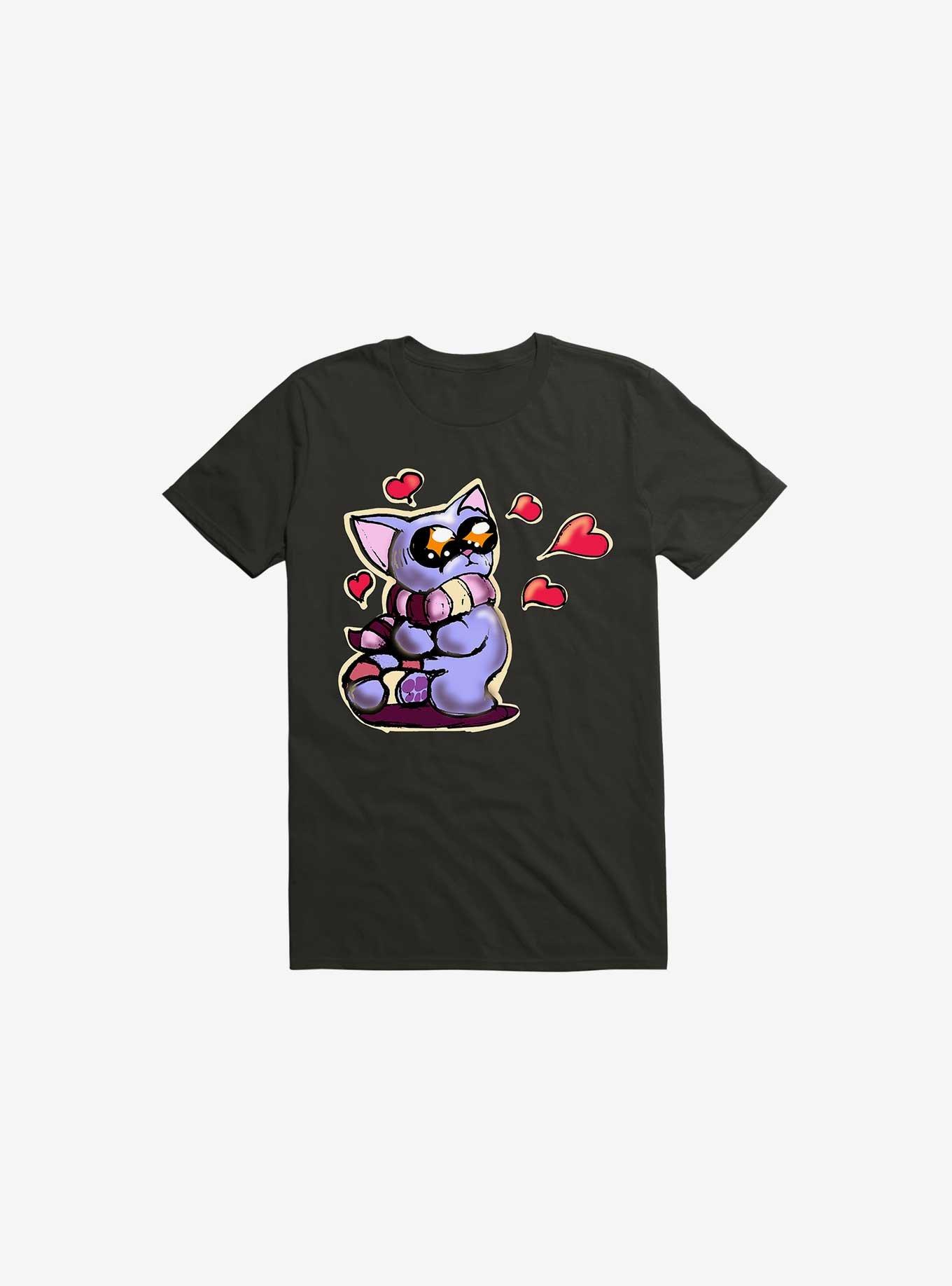 Kawaii Cutest Kitten in the World T-Shirt, BLACK, hi-res