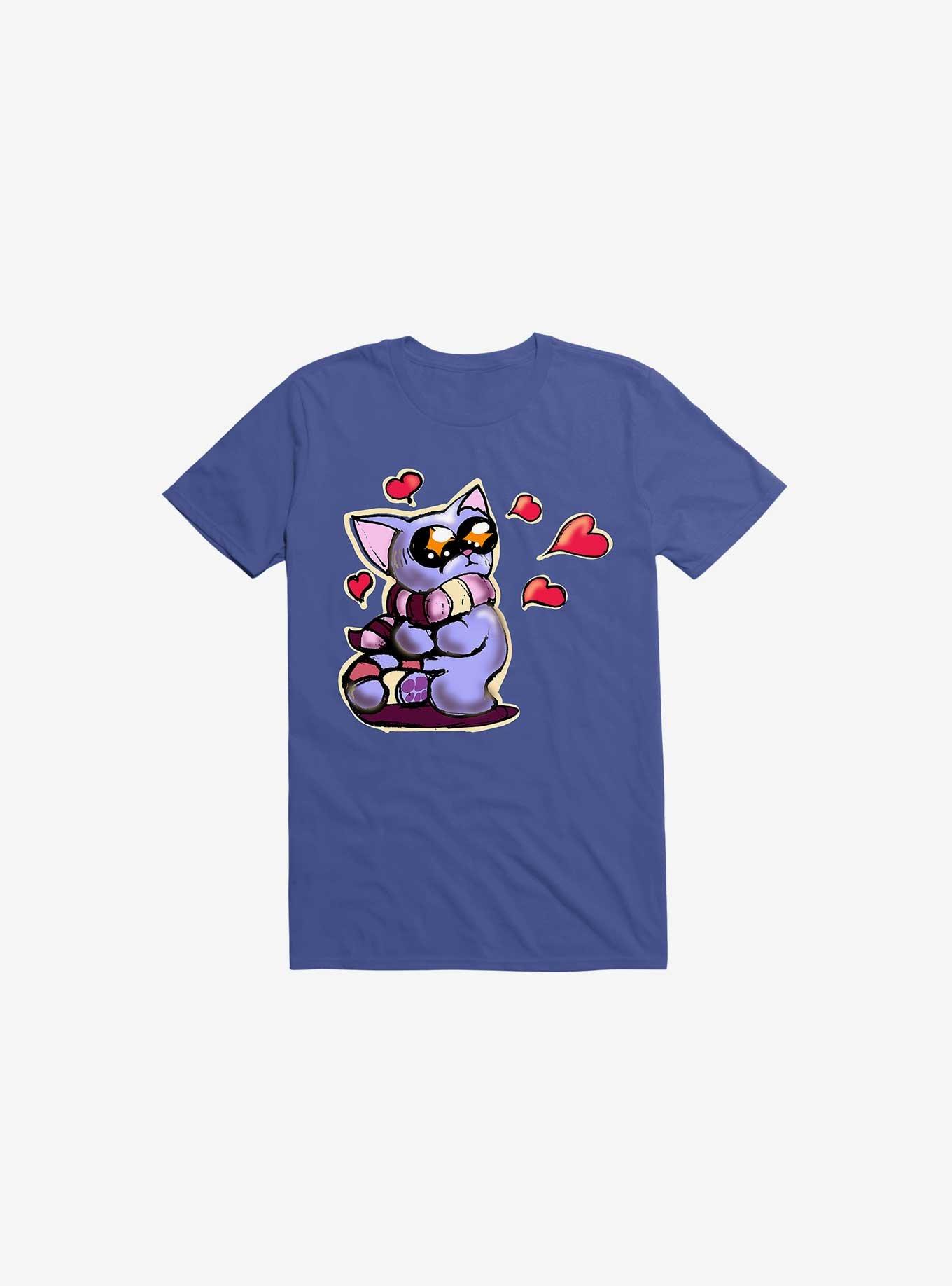 Kawaii Cutest Kitten in the World T-Shirt, ROYAL, hi-res