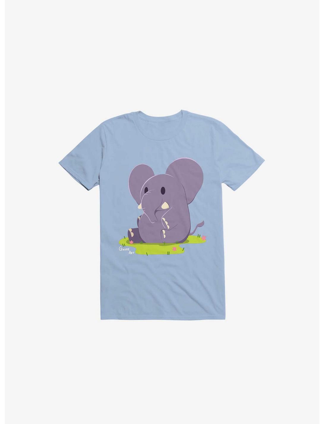 Kawaii Excuse the Elephant in the Room T-Shirt, LIGHT BLUE, hi-res