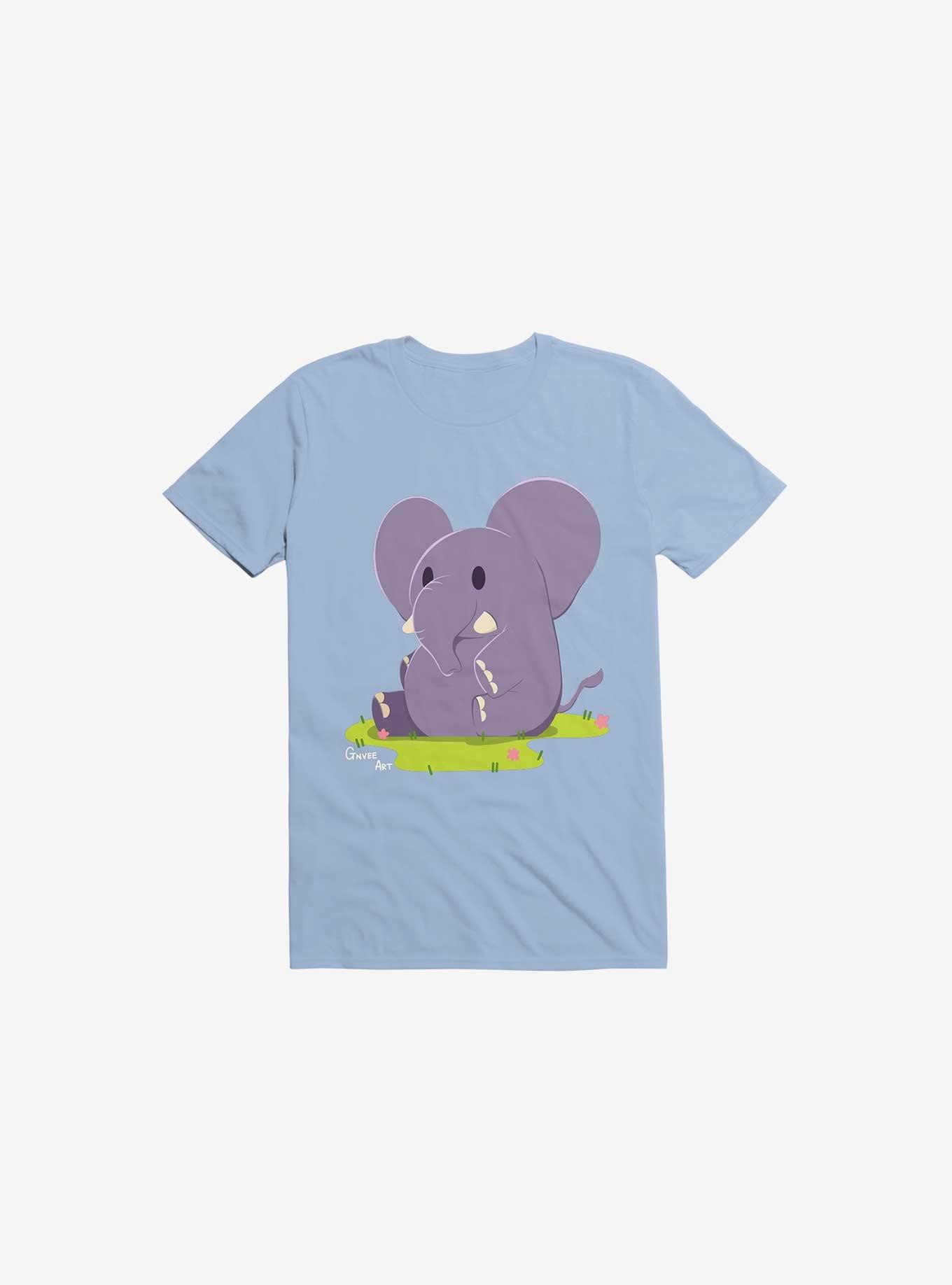 Kawaii Excuse the Elephant in the Room T-Shirt, LIGHT BLUE, hi-res