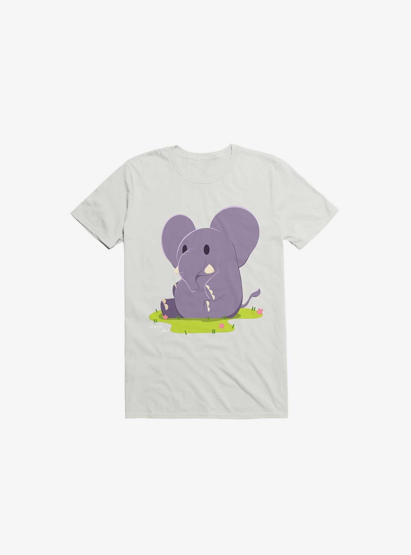 Kawaii Excuse the Elephant in the Room T-Shirt, WHITE, hi-res
