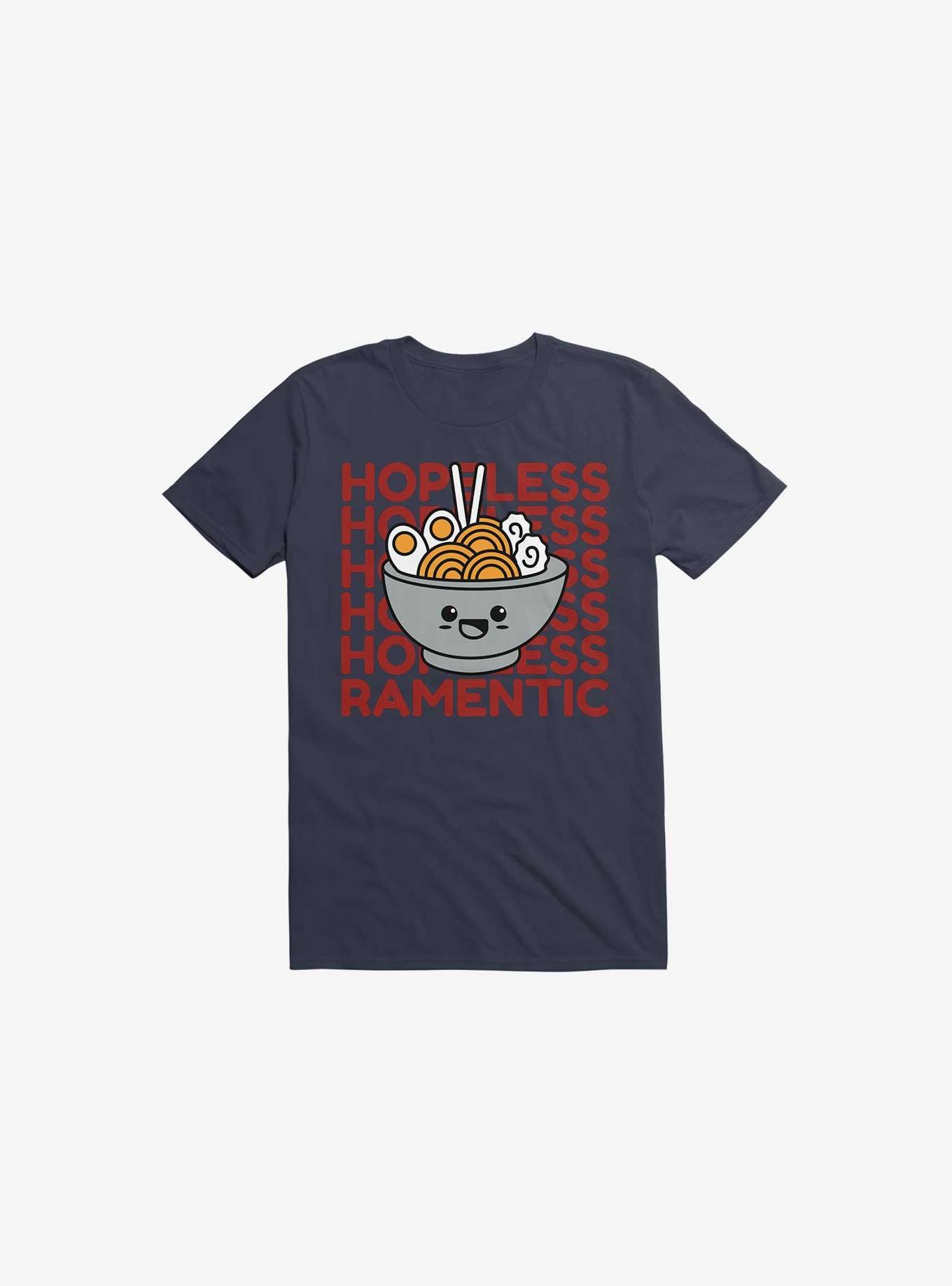 Kawaii Hopeless Ramentic T-Shirt, NAVY, hi-res