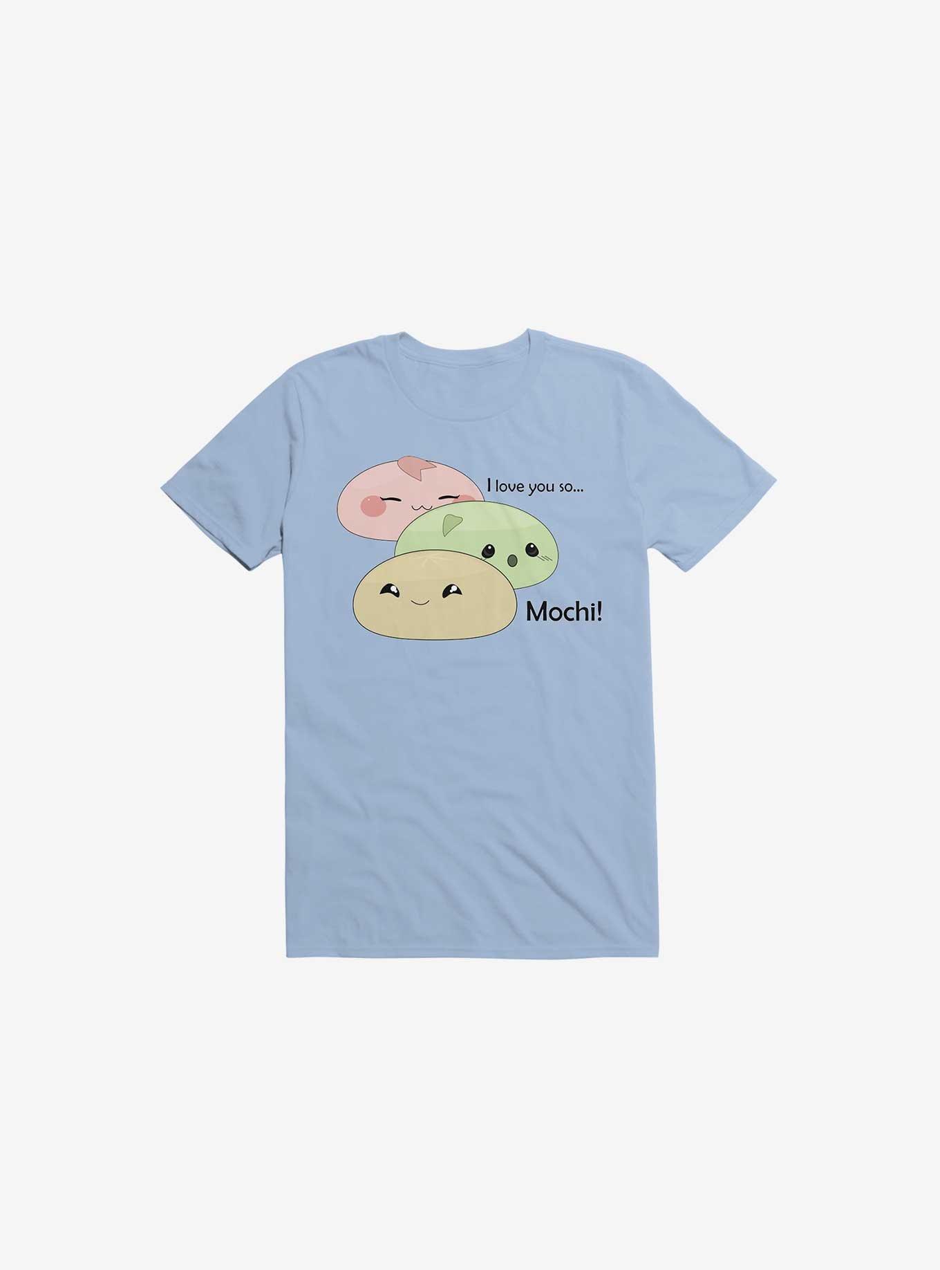 Kawaii I Love You So Mochi! T-Shirt, LIGHT BLUE, hi-res
