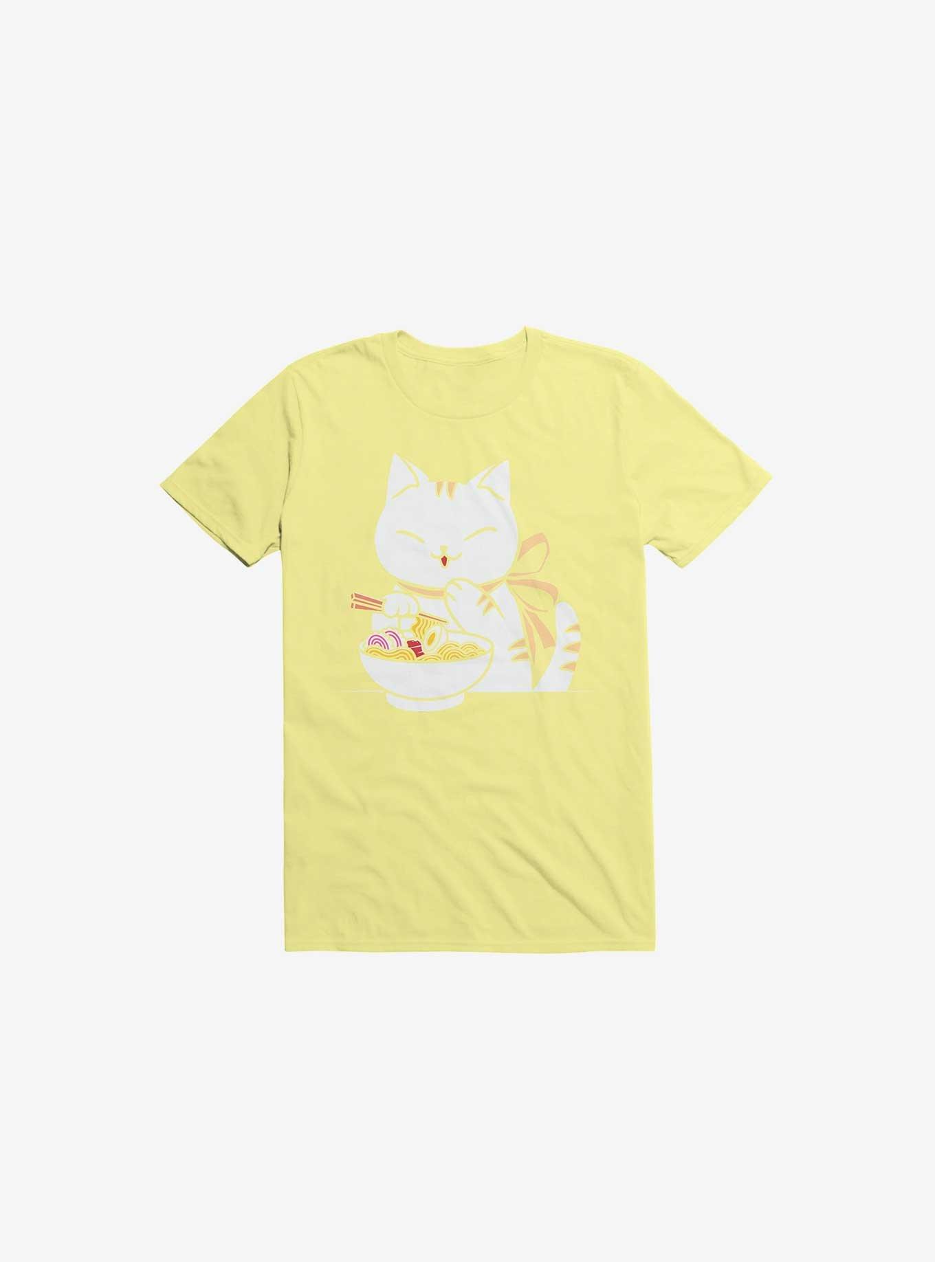 Kawaii Ramen Cat T-Shirt, , hi-res