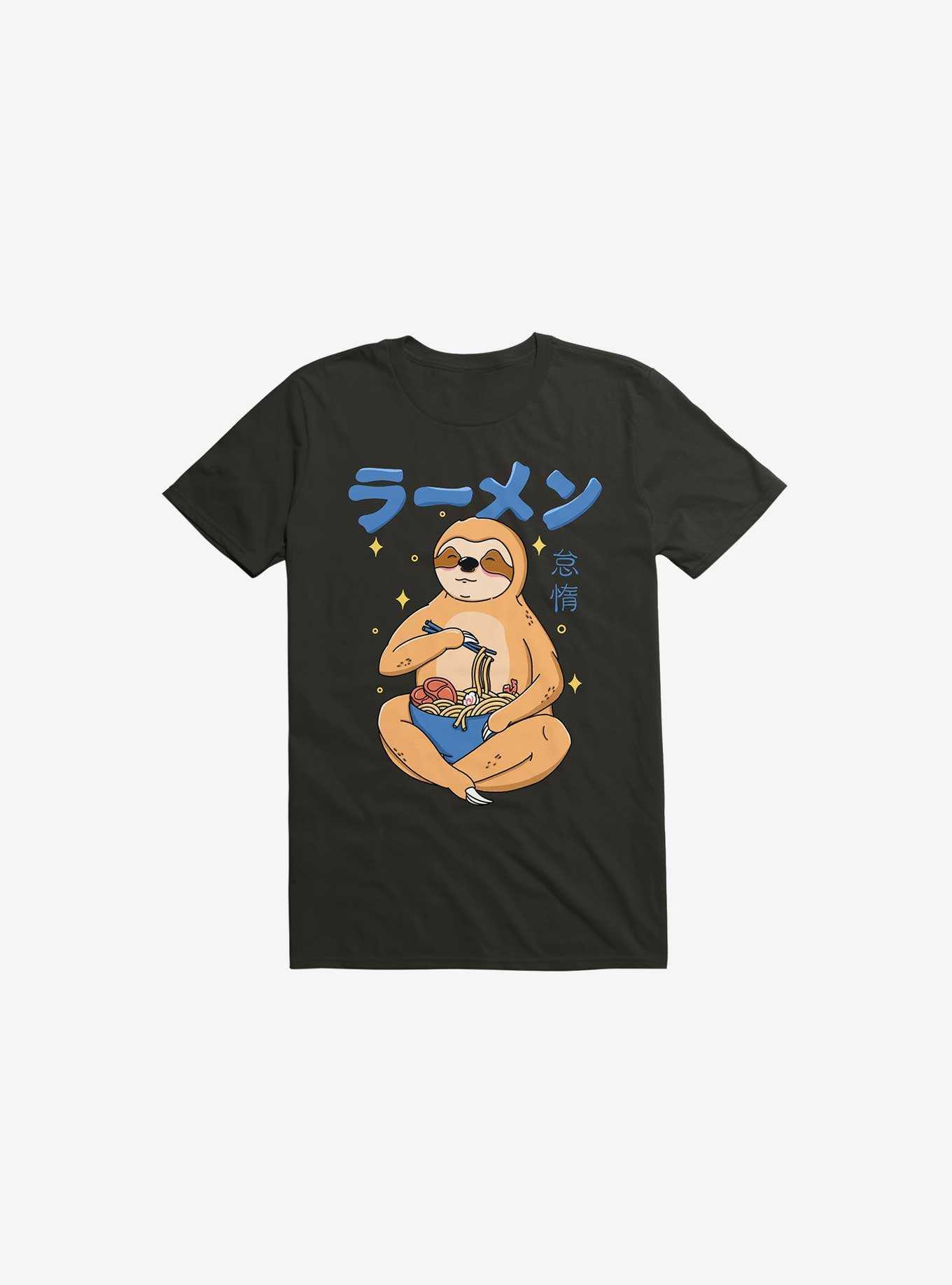 Kawaii Sloth Ramen T-Shirt, , hi-res