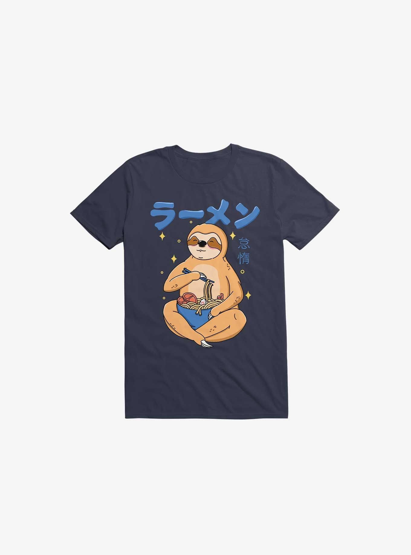 THRDLESS Kawaii Sloth Ramen T-Shirt