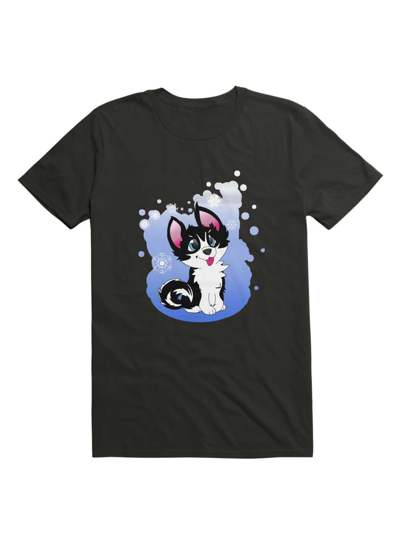 Kawaii Snow Husky T-Shirt