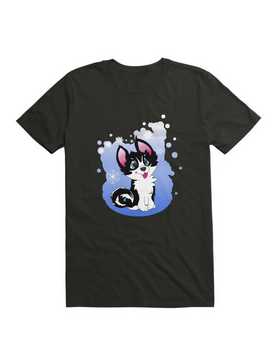 Kawaii Snow Husky T-Shirt, , hi-res