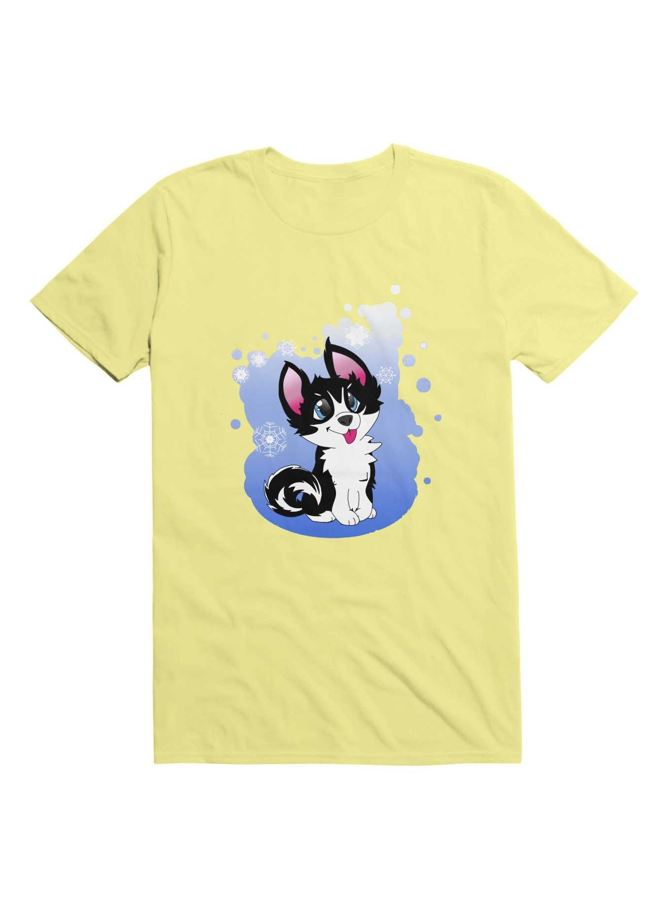 Kawaii Snow Husky T-Shirt, , hi-res