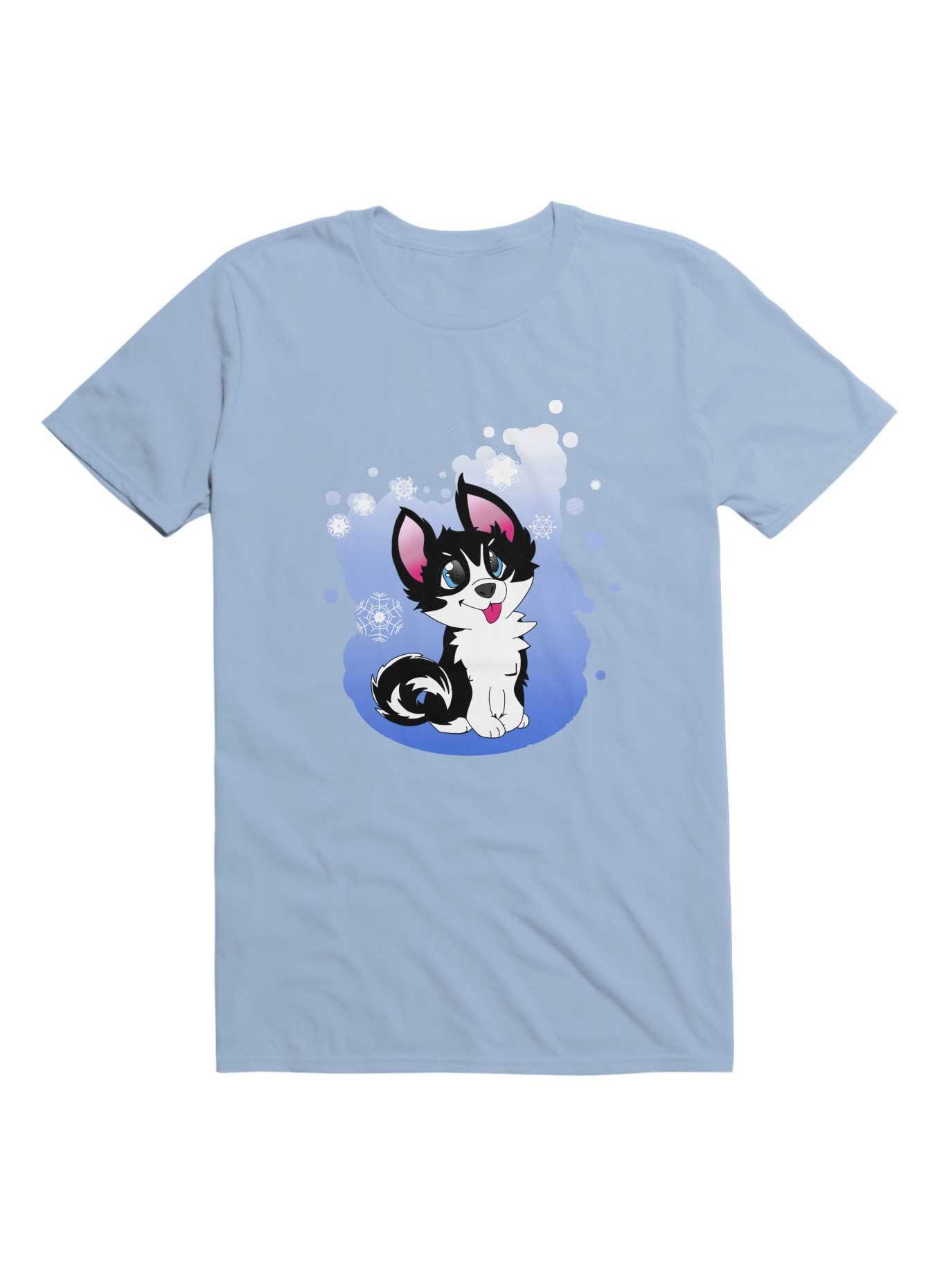 Kawaii Snow Husky T-Shirt, , hi-res