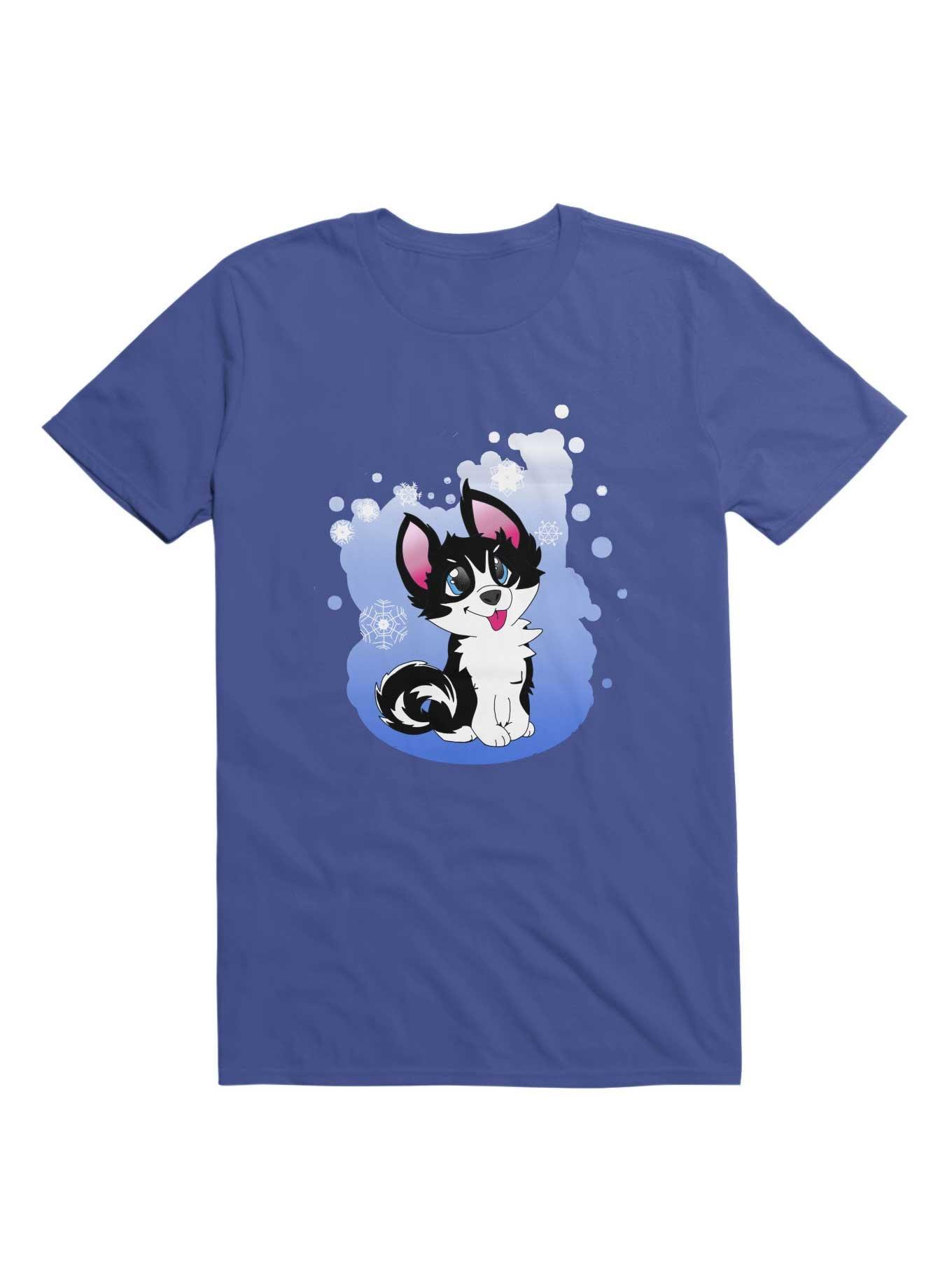 Kawaii Snow Husky T-Shirt, , hi-res