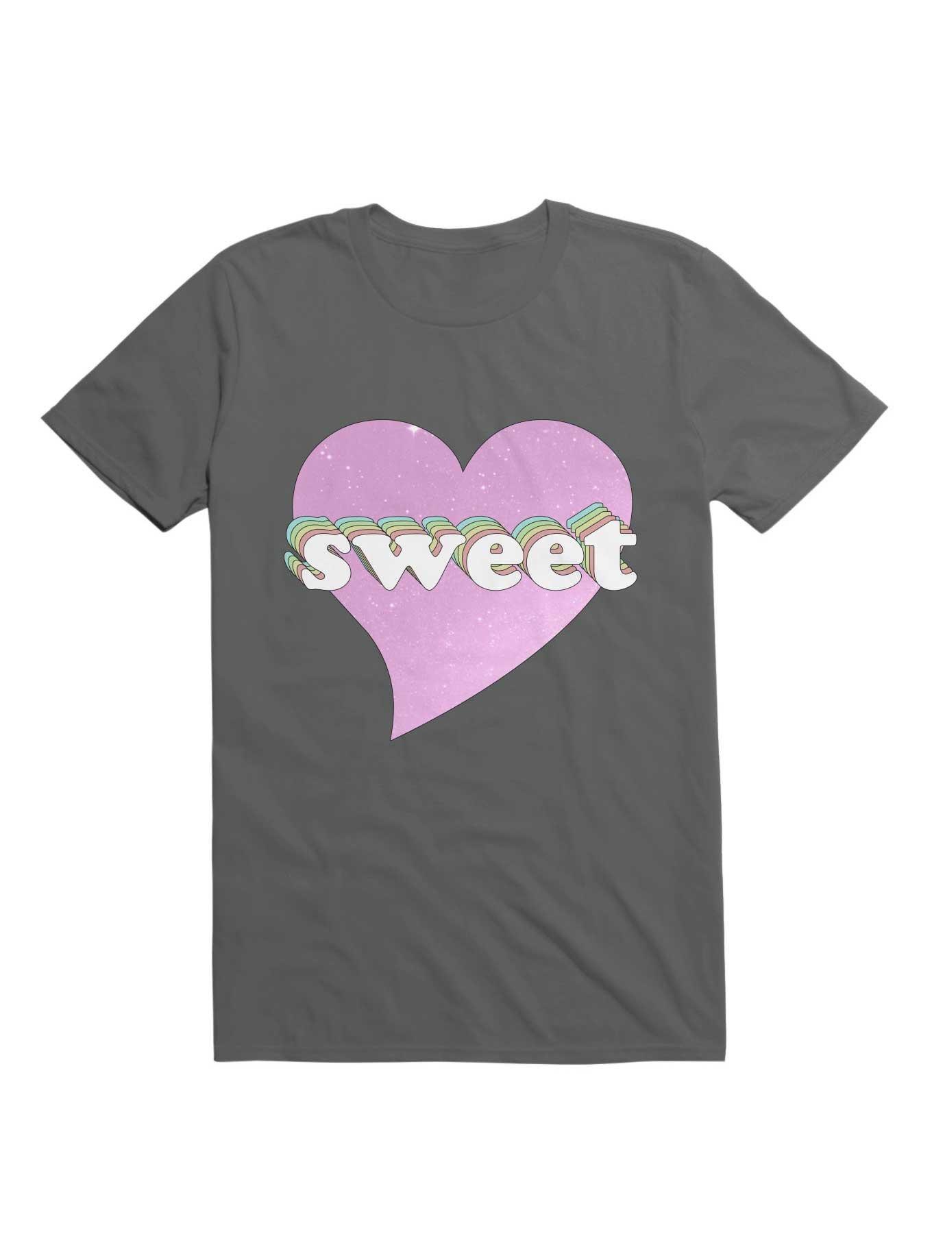 Kawaii Sweet Heart T-Shirt, CHARCOAL, hi-res