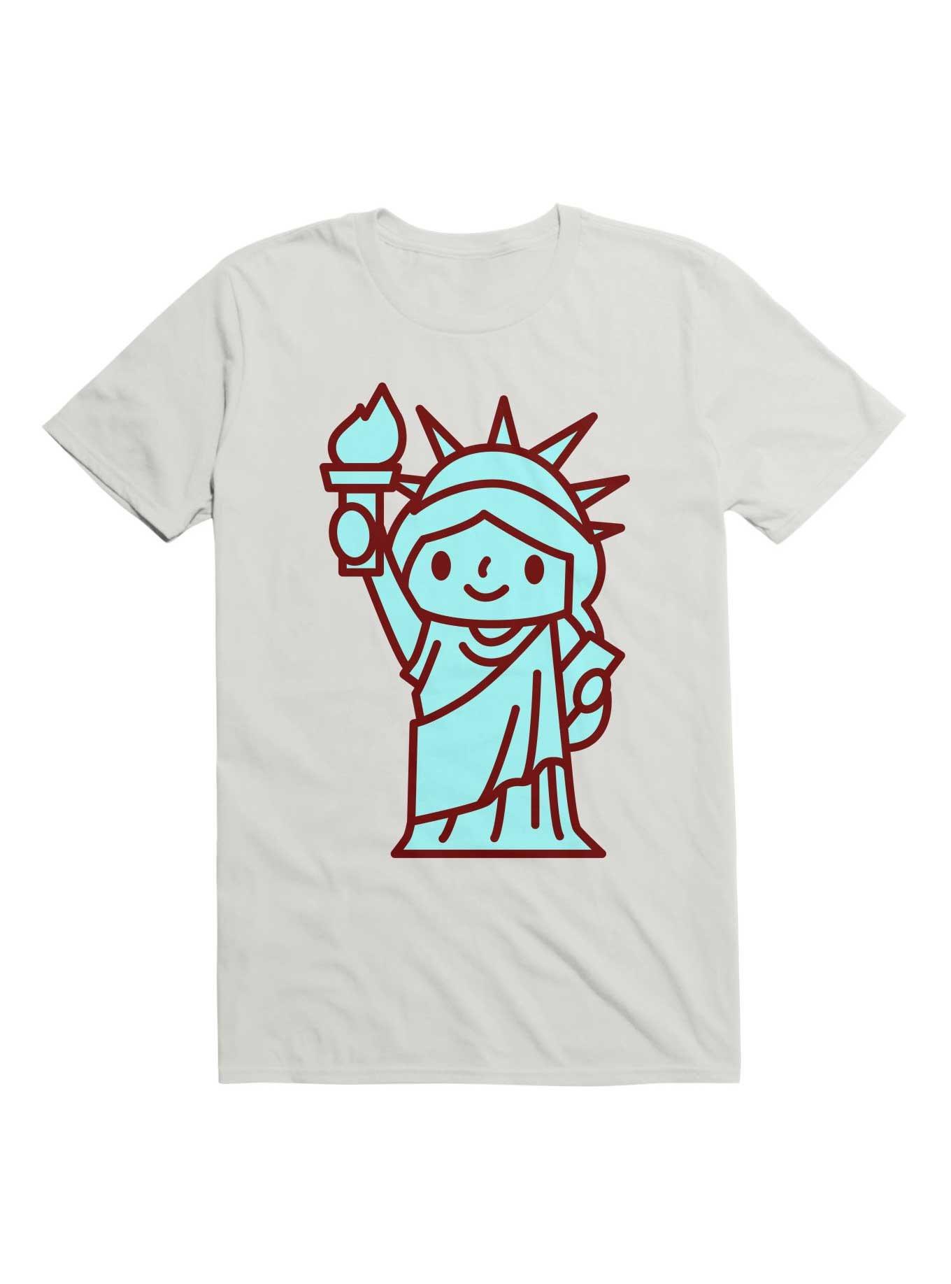 Kawaii Statue of Liberty T-Shirt, , hi-res