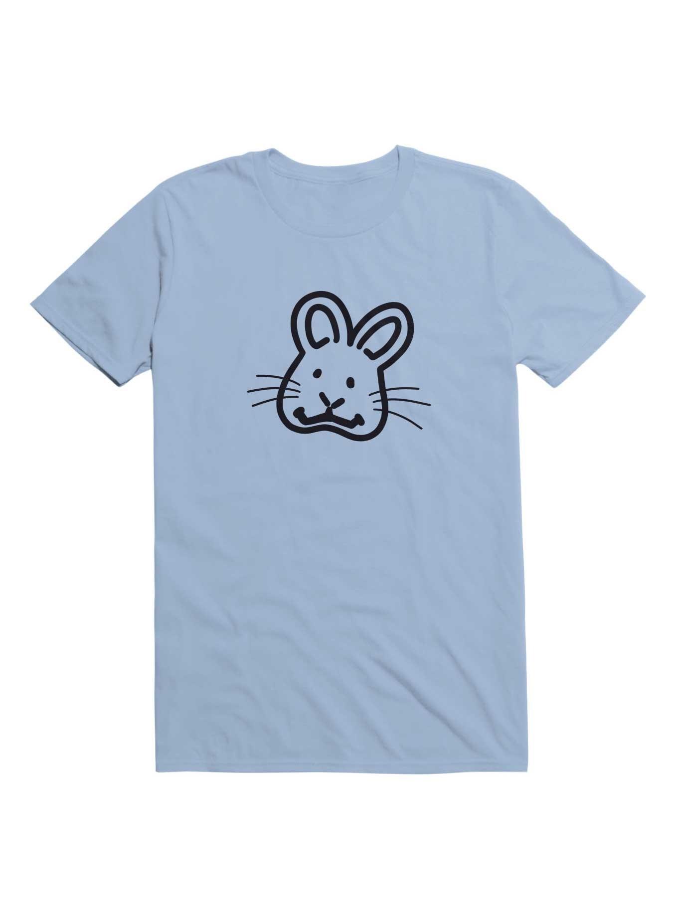 Kawaii Wombat Smile T-Shirt, LIGHT BLUE, hi-res