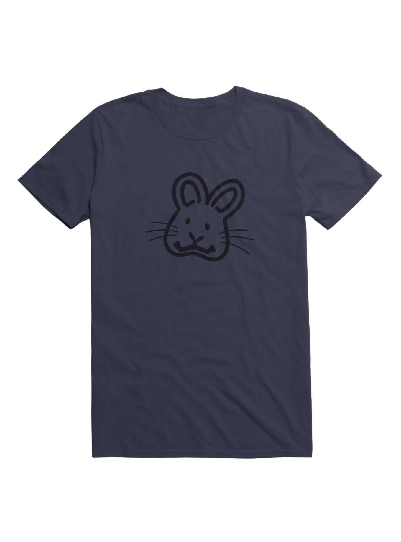 Kawaii Wombat Smile T-Shirt, NAVY, hi-res