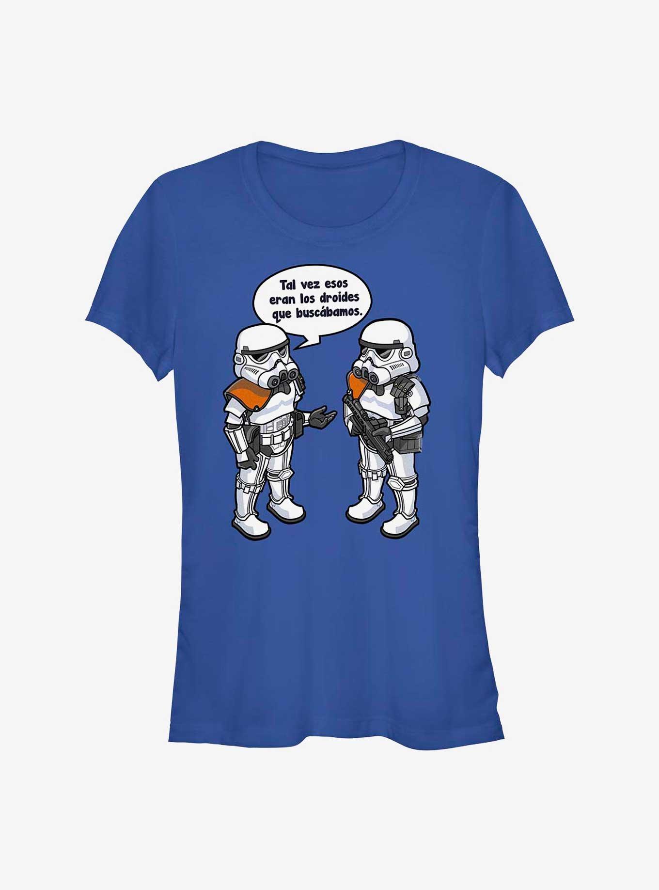 Star Wars Looking For Droids Spanish Girls T-Shirt, ROYAL, hi-res view 1