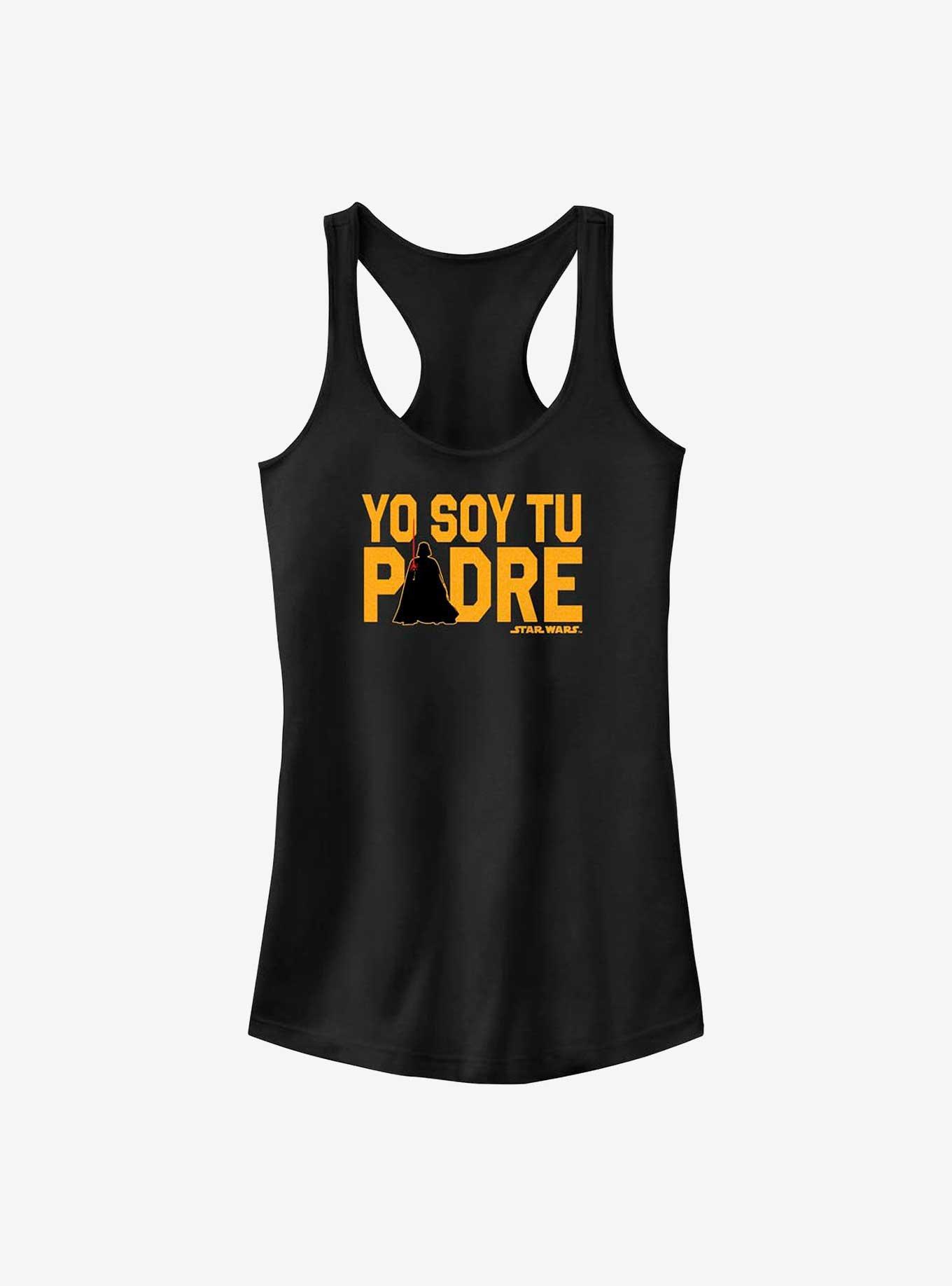 Star Wars Darth Vader Soy Tu Padre Girls Tank, BLACK, hi-res