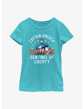 Marvel Captain America Sentinel Of Liberty Youth Girls T-Shirt, , hi-res