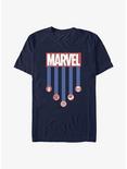 Marvel Americana Stripes T-Shirt, NAVY, hi-res