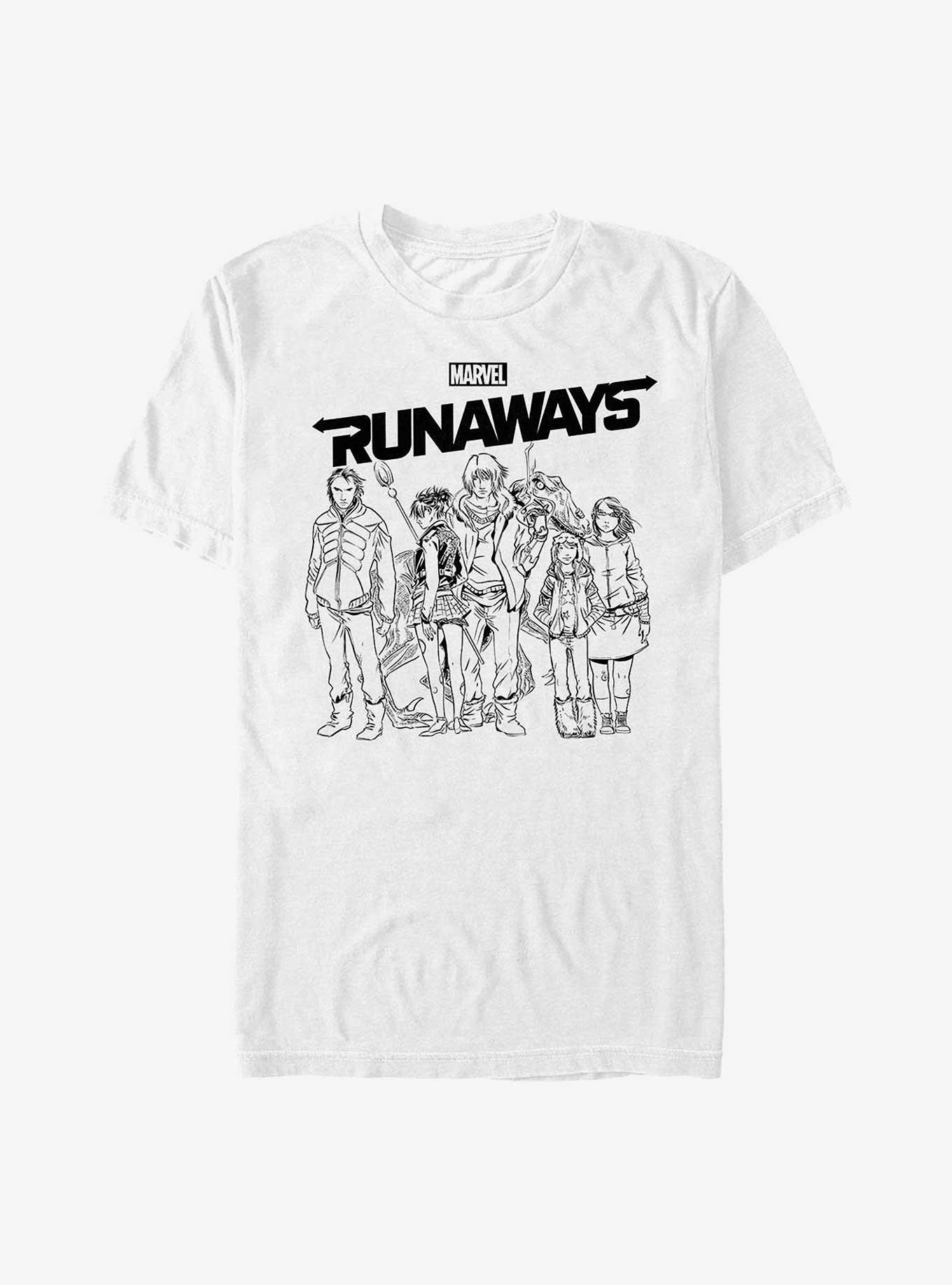 Marvel The Runaways Sketched T-Shirt, , hi-res