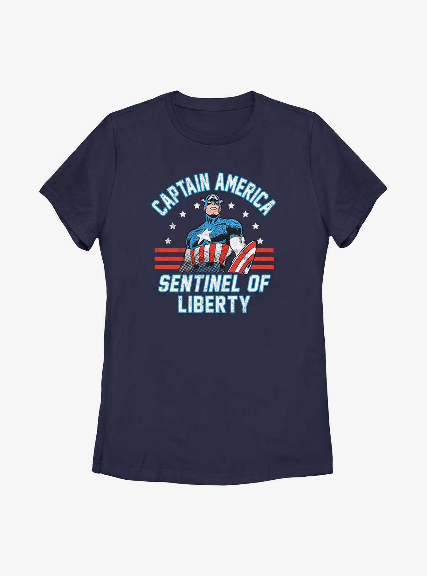 Marvel Captain America Sentinel Of Liberty Womens T-Shirt, , hi-res