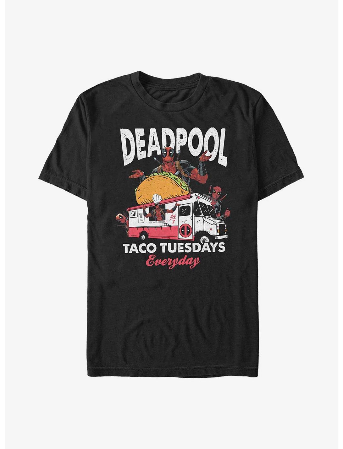 Marvel Deadpool Taco Tuesdays T-Shirt, BLACK, hi-res