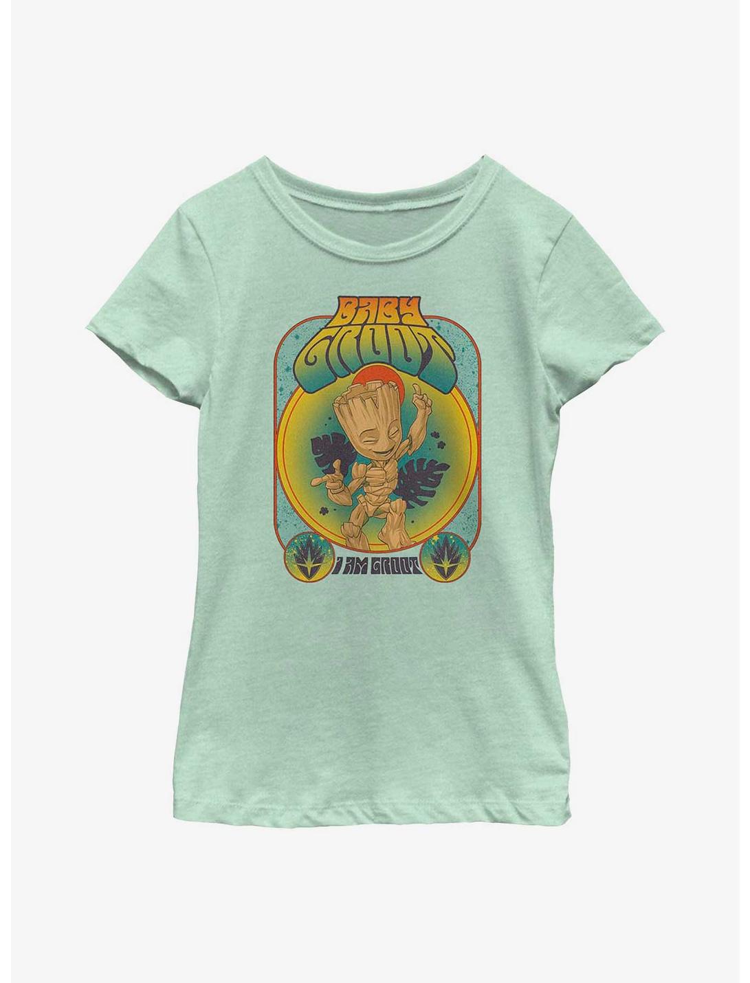 Marvel Guardians Of The Galaxy Baby Groot Youth Girls T-Shirt, MINT, hi-res