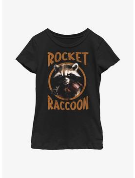 Marvel Guardians Of The Galaxy Grunge Rocket Raccoon Youth Girls T-Shirt, , hi-res
