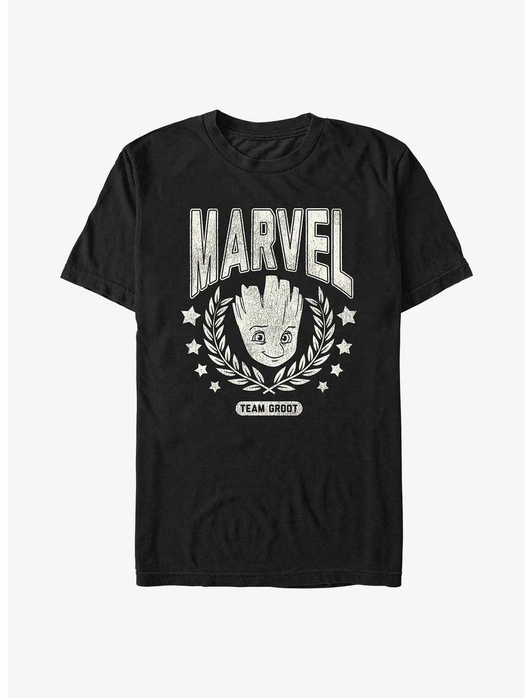 Marvel Guardians Of The Galaxy Groot Collegiate T-Shirt, BLACK, hi-res