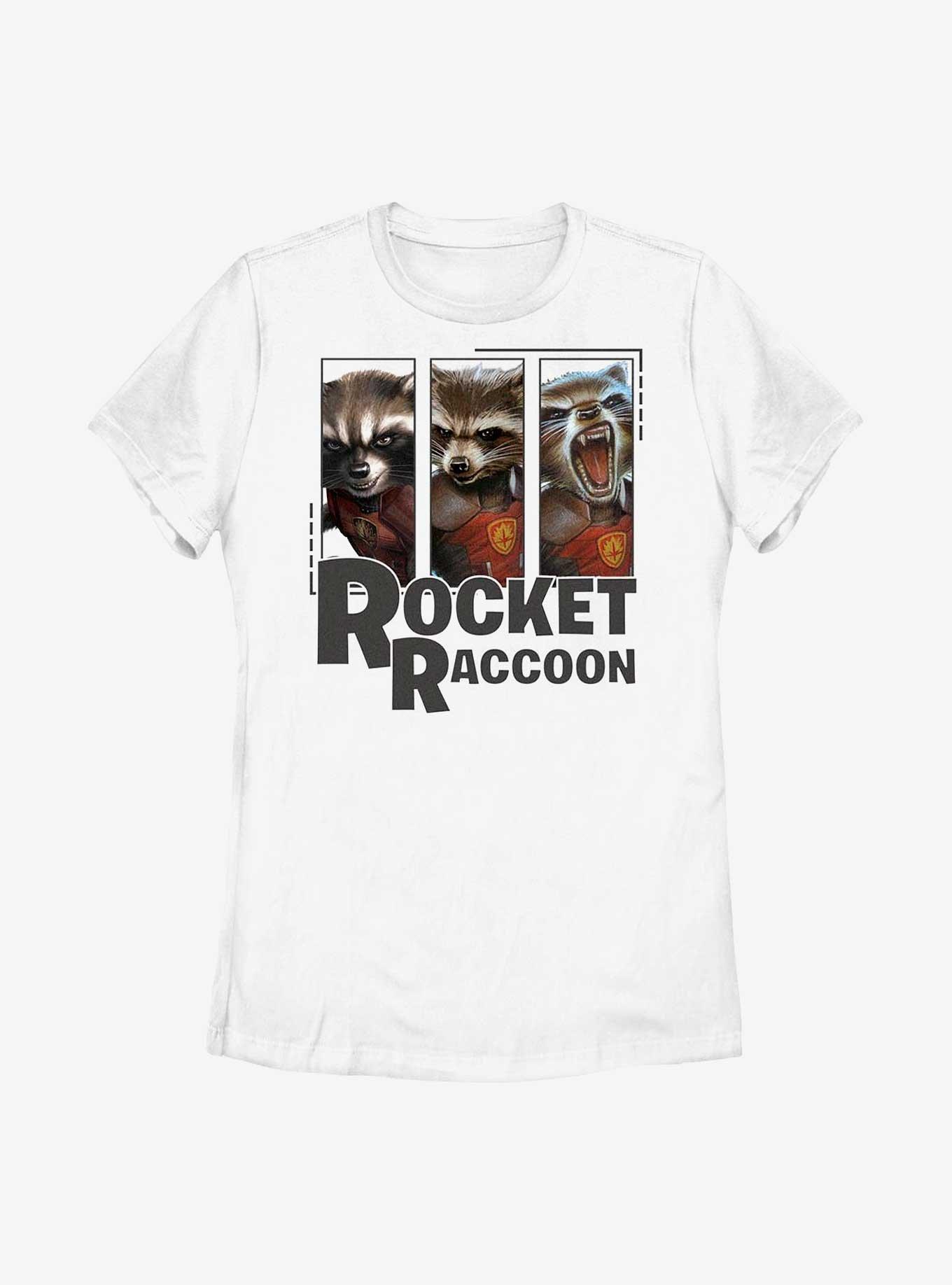 Marvel Guardians Of The Galaxy Rocket Raccoon Panels Womens T-Shirt, , hi-res