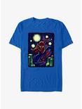 Marvel Spider-Man Starry New York T-Shirt, ROYAL, hi-res