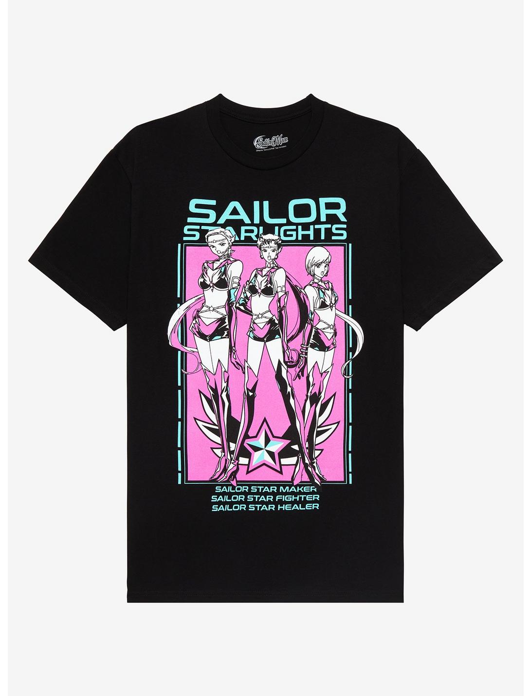 Sailor Moon Sailor Starlights Group T-Shirt, BLACK, hi-res